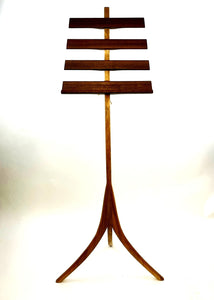 Walnut and Maple Music Stand