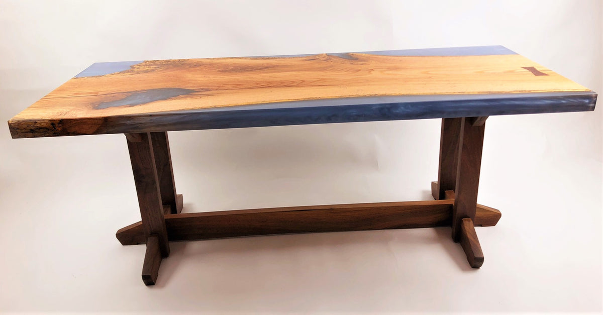 Pisces Coffee Table – Hand-Sanded Red Oak – Sixpenny