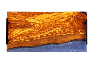 XL Olivewood Epoxy Resin Serving Tray