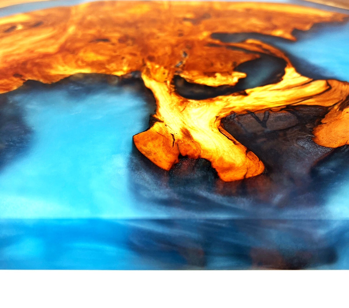 Applewood Burl Epoxy Resin Charcuterie Board The WoodenStone