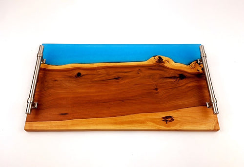 Applewood Epoxy Resin Serving Tray