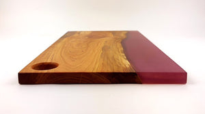 Cherry Epoxy Resin Charcuterie Board