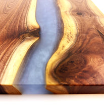 Walnut Epoxy Resin River Charcuterie Board