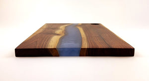 Walnut Epoxy Resin River Charcuterie Board