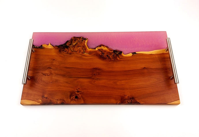 Applewood Epoxy Resin Serving Tray