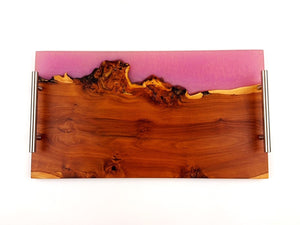 Applewood Epoxy Resin Serving Tray