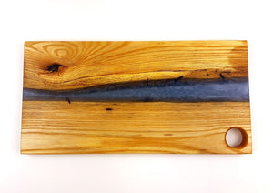 Ash Epoxy Resin River Charcuterie Board