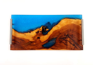 Applewood Epoxy Resin Serving Tray