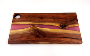 Walnut Epoxy Resin River Charcuterie Board