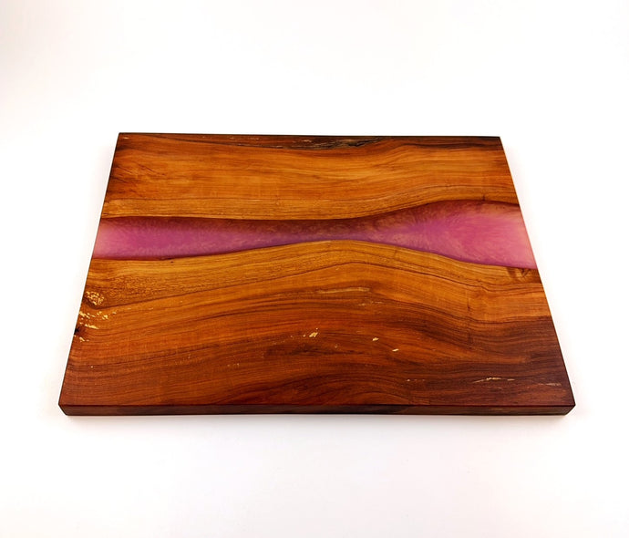 Applewood Epoxy Resin River Cutting Board