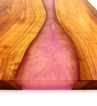 Applewood Epoxy Resin River Cutting Board