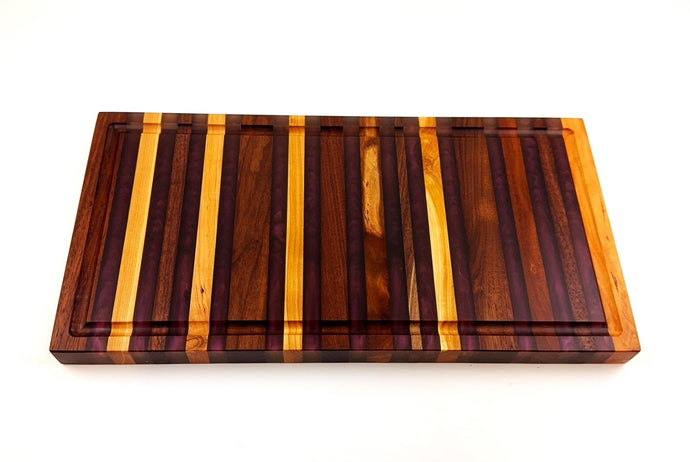 Multi-Wood Epoxy Resin Cutting Board