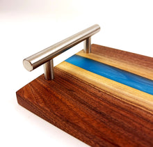 Walnut Epoxy Resin River Serving Tray