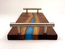 Walnut Epoxy Resin River Serving Tray