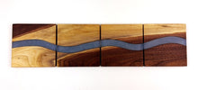 Walnut Epoxy Resin River Coasters (set of 4)