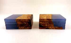 Mary's Custom Applewood Epoxy Resin Coasters (set of 8)