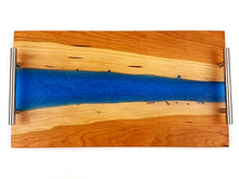 Cherry Epoxy Resin River Serving Tray