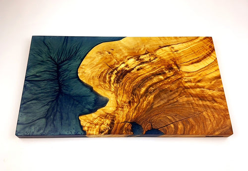 Olivewood Epoxy Resin Charcuterie Board