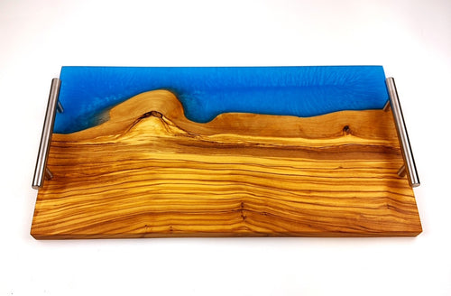 Olivewood Epoxy Resin Serving Tray