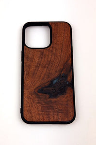 Walnut Epoxy Resin iPhone 15 Pro Max Case