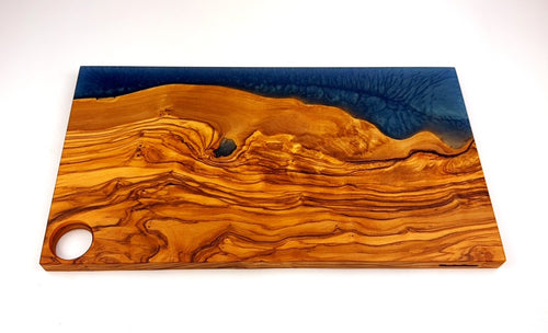 Olivewood Epoxy Resin Charcuterie Board