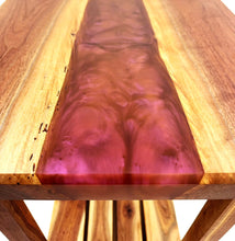 Walnut Epoxy Resin River End Table