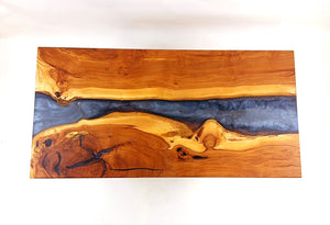 Applewood Epoxy Resin River Coffee Table