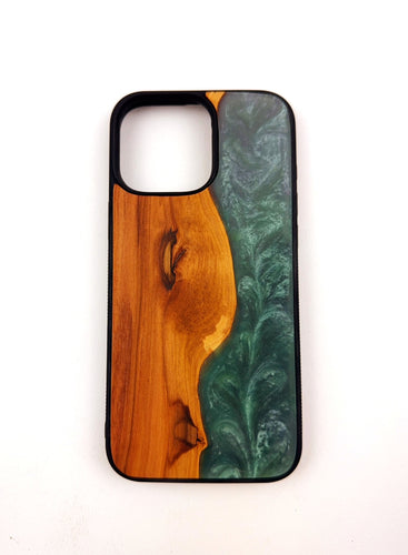 Applewood Epoxy Resin iPhone 16 Pro Max Case
