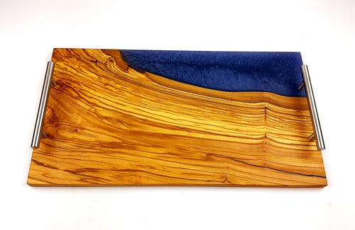 Olivewood Epoxy Resin Serving Tray
