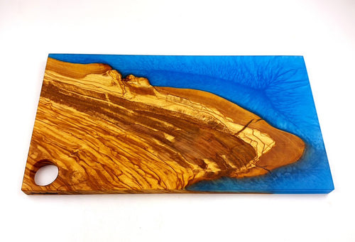 Olivewood Epoxy Resin Charcuterie Board