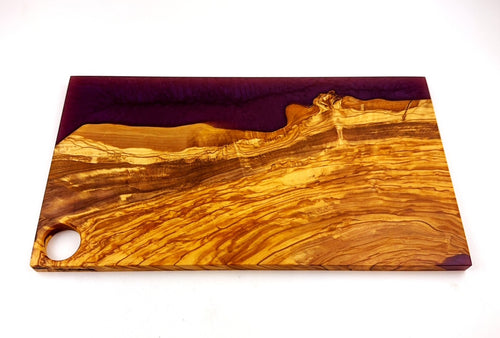 Olivewood Epoxy Resin Charcuterie Board