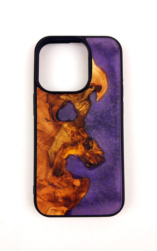 Scott's Applewood Epoxy Resin iPhone 14 Pro Case