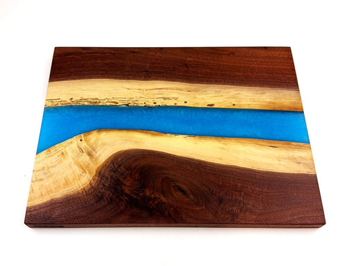Walnut Epoxy Resin River Cutting Board