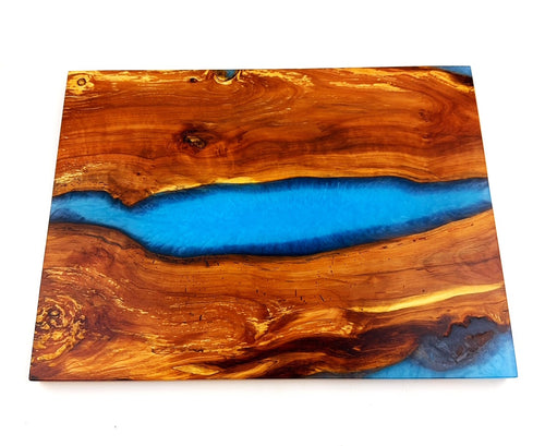 Applewood Epoxy Resin River Charcuterie Board
