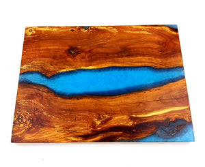 Applewood Epoxy Resin River Charcuterie Board