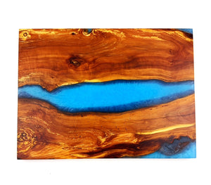 Applewood Epoxy Resin River Charcuterie Board