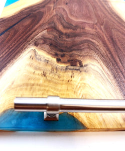 XL Walnut Epoxy Resin Serving Tray