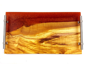 Olivewood Epoxy Resin Serving Tray