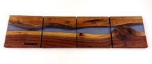 Walnut Epoxy Resin River Coasters (set of 4)