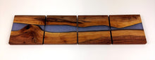Walnut Epoxy Resin River Coasters (set of 4)