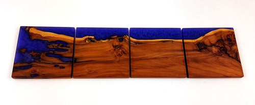 Applewood Epoxy Resin Coasters (set of 4)