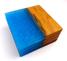 Cherry Epoxy Resin Coasters (set of 4)
