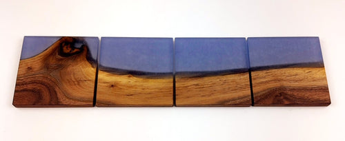 Walnut Epoxy Resin Coasters (set of 4)