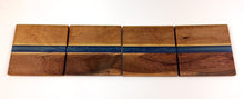 Walnut Epoxy Resin River Coasters (set of 4)