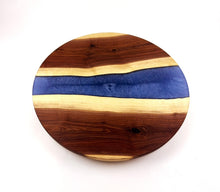 Walnut Epoxy Resin River Lazy Susan