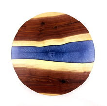 Walnut Epoxy Resin River Lazy Susan