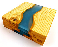 Ash Epoxy Resin River Coasters (set of 4)