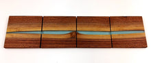 Walnut Epoxy Resin River Coasters (set of 4)