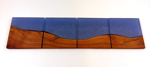 Applewood Epoxy Resin Coasters (set of 4)