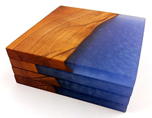 Applewood Epoxy Resin Coasters (set of 4)